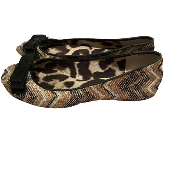 Jessica Simpson zig zag sparkle women’s flats size 9 - Picture 3 of 6